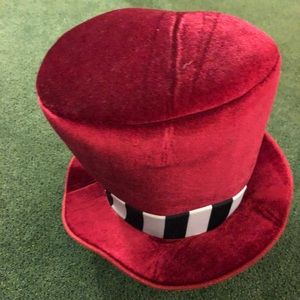 Tall velvet hat